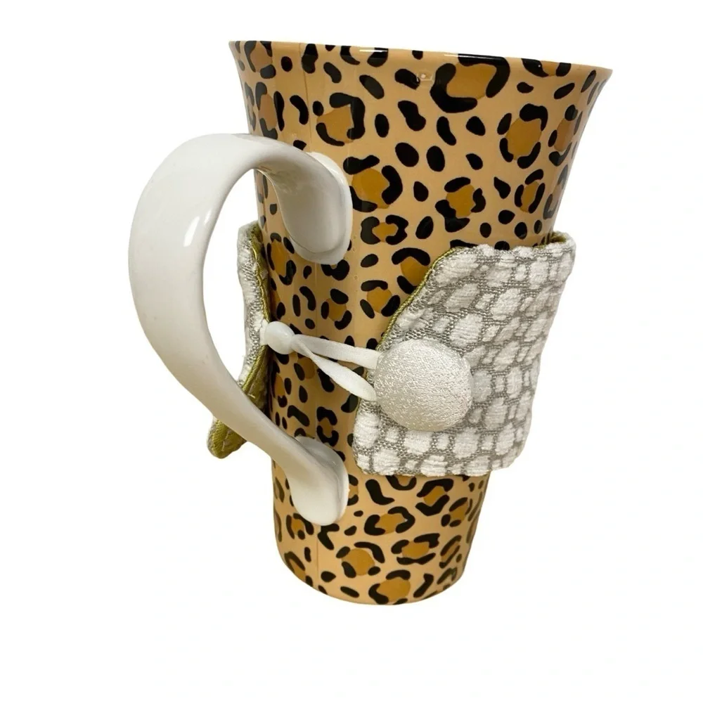 Handmade Mug Warmer Holder Coozie Koozie Hugger Cozy Sleeve Adjustable Gift Idea